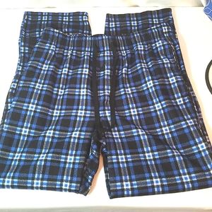 Fruit of the Loom Sleepwear Bottom, Blue Plaid Size Medium (32-34)